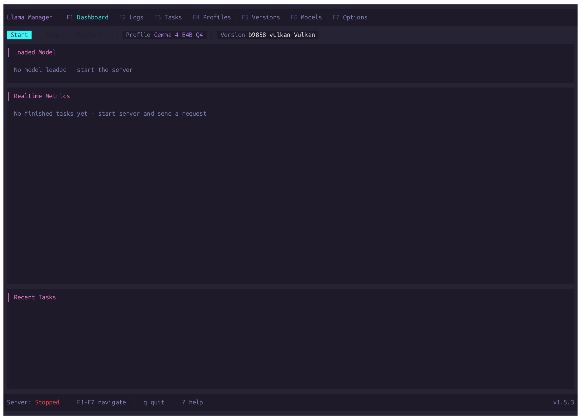 llama-manager demo